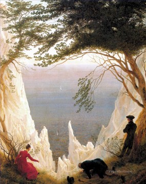  Friedrich Canvas - Chalk Cliffs on Rugen Romantic Caspar David Friedrich